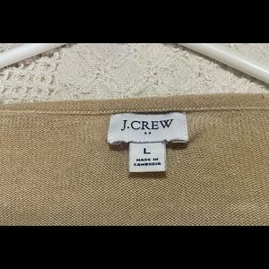 Large J. Crew tunic sweater with side button details